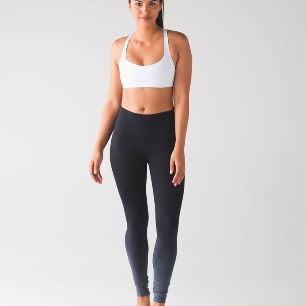 High Waist Ombré Lululemon Wunder Under Leggings, Size 6, 28” inseam